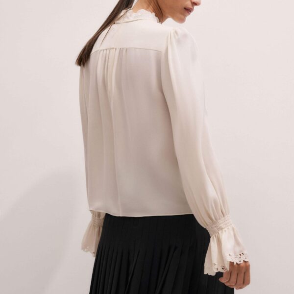 Matte Silk + Lace – luxury British Ivory in Me and Em exclusively at Coveti