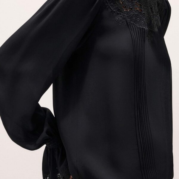 Matte Silk + Lace – luxury British Black in Me and Em exclusively at Coveti