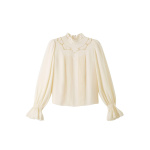 Me and Em Embroidered Top
Matte Silk + Lace Top