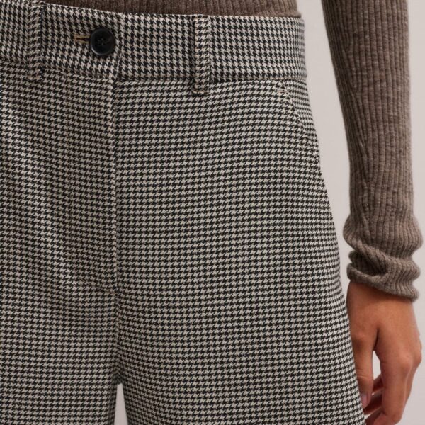 Fluid Houndstooth – luxury British Black in Me and Em exclusively at Coveti