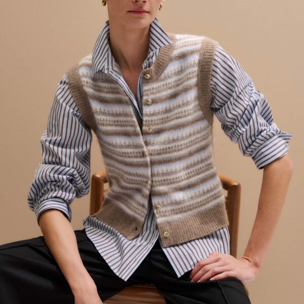 Me + Em Fair Isle Crop Knit