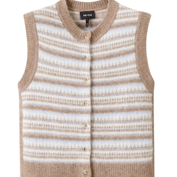 Me and Em Fair Isle Crop Knit