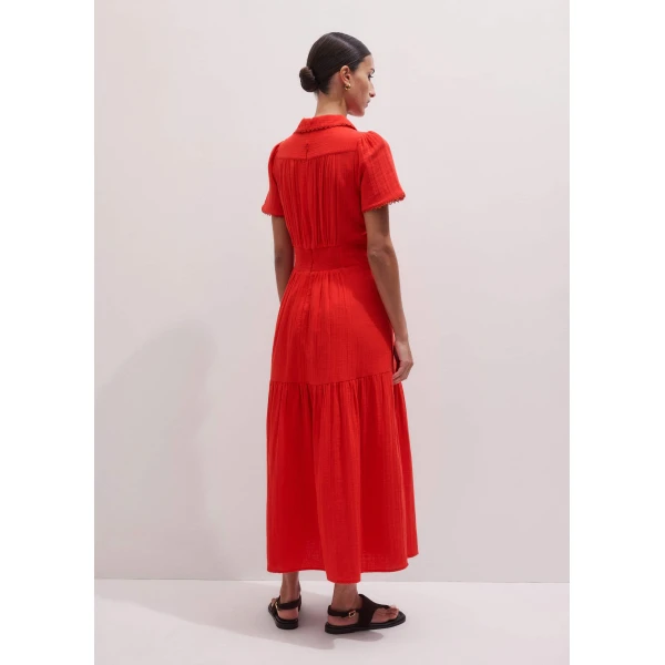 Me and Em Fit + Flare Maxi Dress
Cotton Cheesecloth Dress, view 3