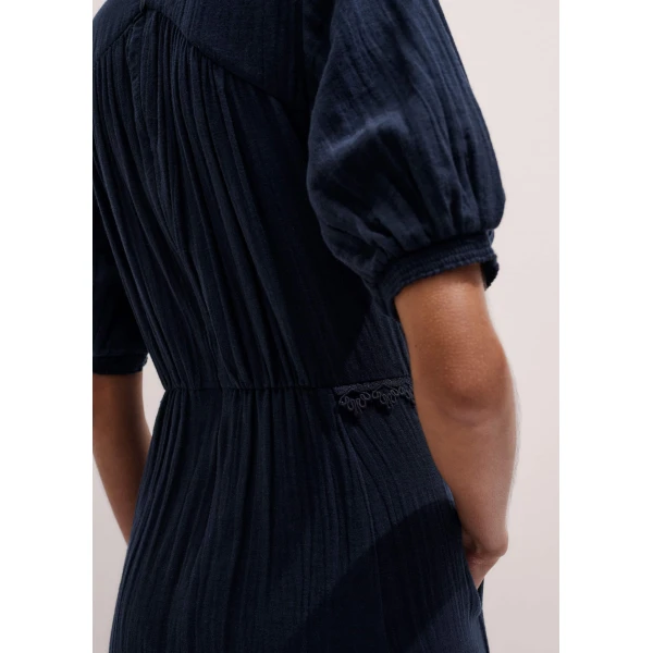 Me and Em Fit + Flare Midi Dress
Cotton Cheesecloth Dress, view 3