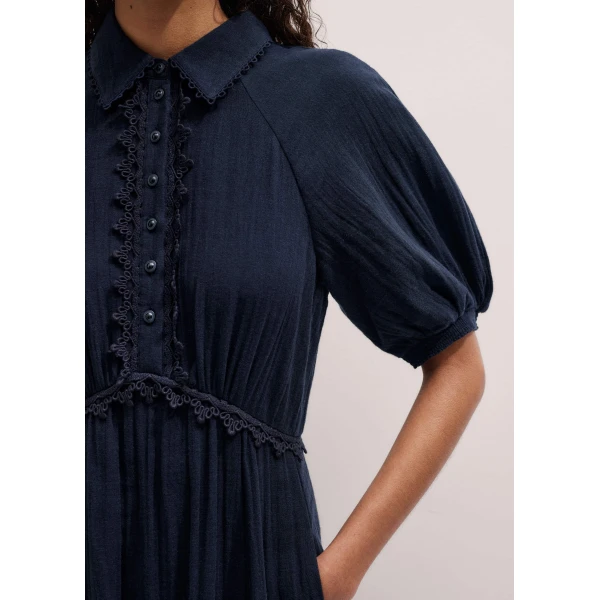 Me and Em Fit + Flare Midi Dress
Cotton Cheesecloth Dress, view 6