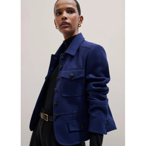 Me and Em Fitted Military Jacket
Italian Wool Jacket, view 3