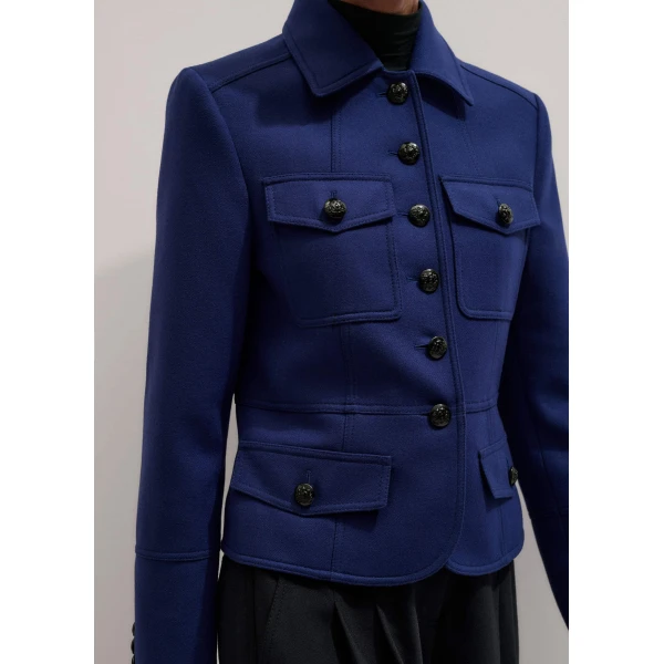 Me and Em Fitted Military Jacket
Italian Wool Jacket, view 6