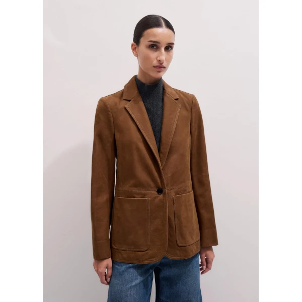 Me and Em Forever Blazer
Nubuck Leather Jacket, view 4