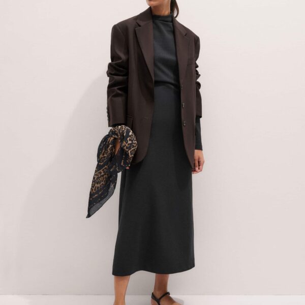 Compact Jersey – luxury British Brown in Me and Em exclusively at Coveti