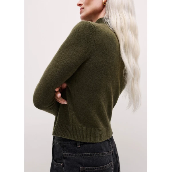 Me and Em High Neck Crop Sweater
Cashmere Knit, view 2