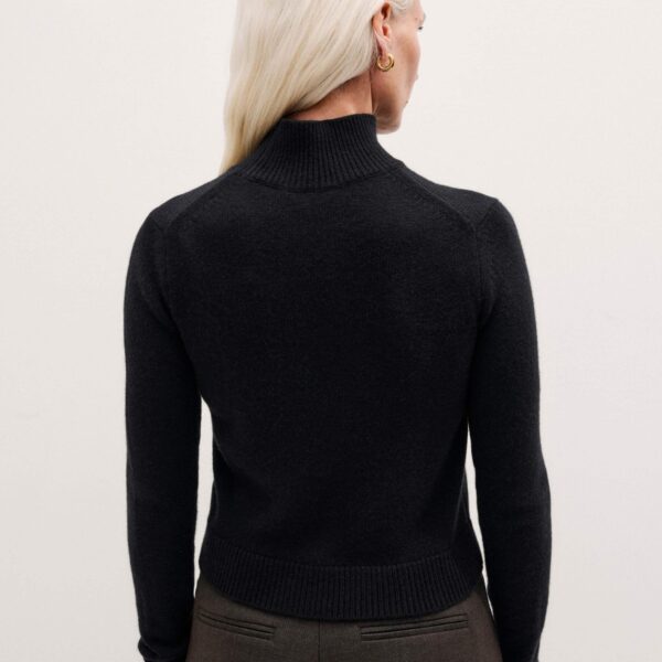 Cashmere – luxury British Black in Me and Em exclusively at Coveti