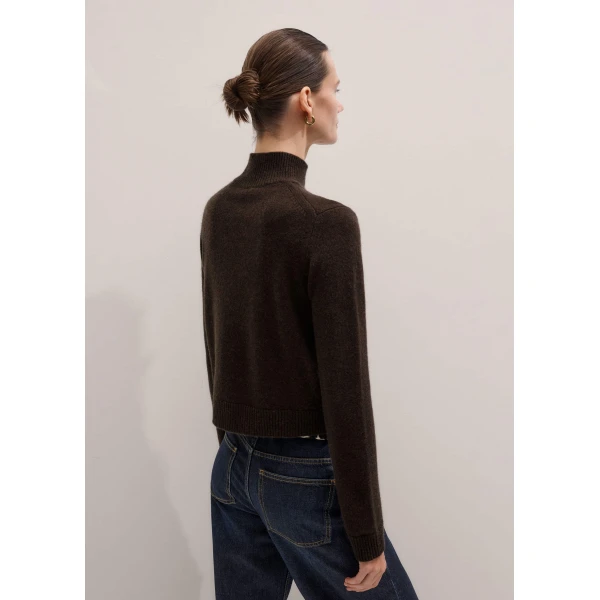 Me and Em High Neck Crop Sweater
Cashmere Knit, view 3