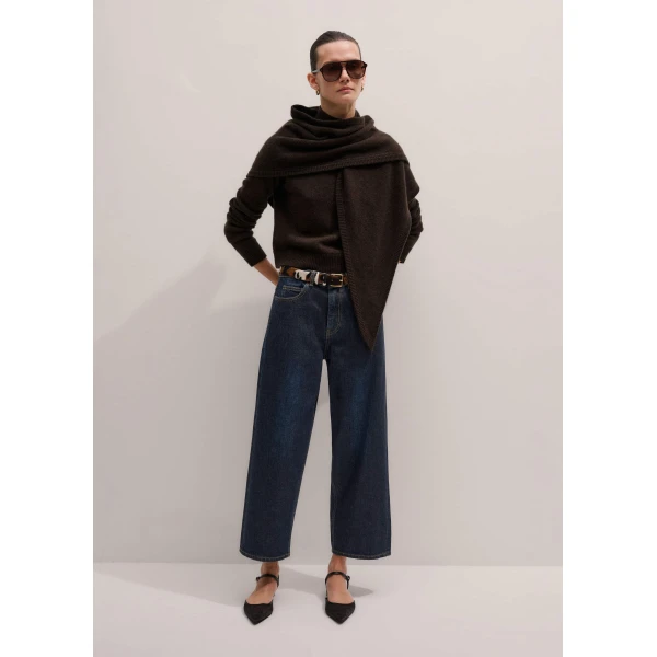 Me and Em High Neck Crop Sweater
Cashmere Knit, view 4