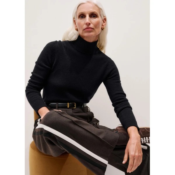 Me and Em High Neck Crop Sweater
Cashmere Knit, view 6
