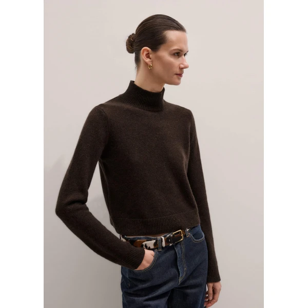 Me and Em High Neck Crop Sweater
Cashmere Knit, view 5