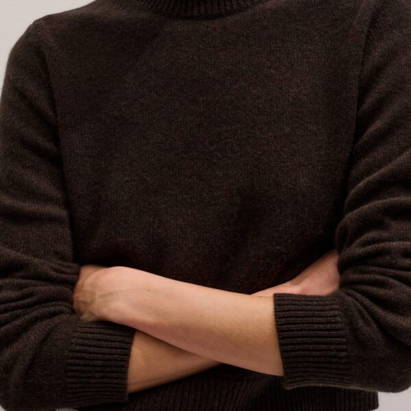 Me + Em High Neck Crop Sweater
