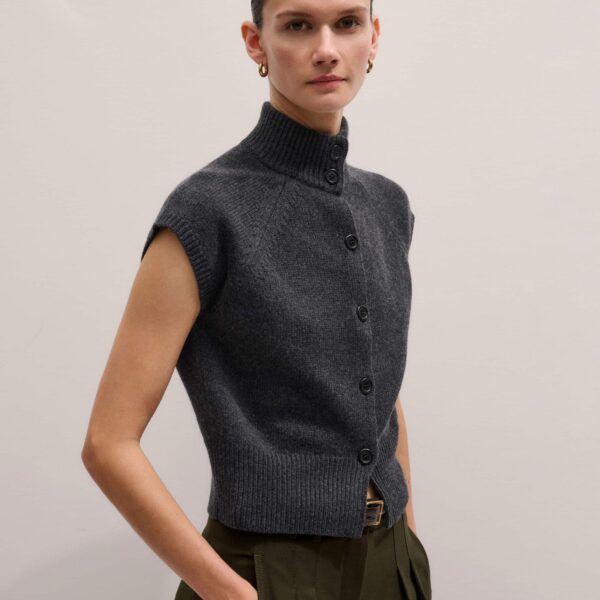 Me + Em High Neck Relaxed Vest