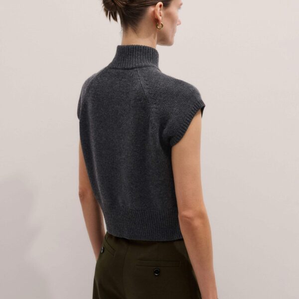 Merino + Cashmere – luxury British Grey in Me and Em exclusively at Coveti