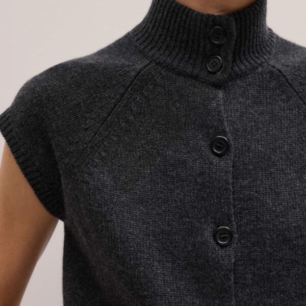 Merino + Cashmere – luxury British Grey in Me and Em exclusively at Coveti