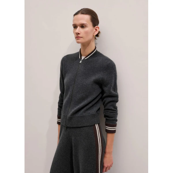 Me and Em Knit Bomber Jacket
Merino + Cashmere, view 3