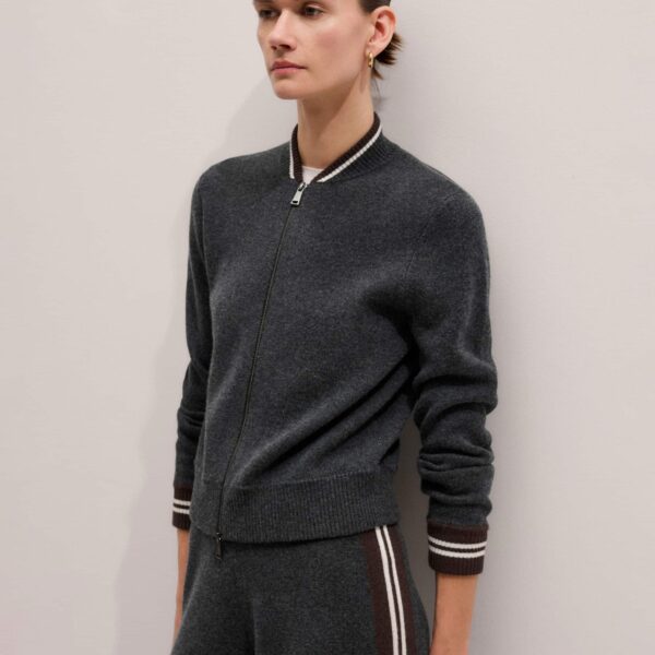 Merino + Cashmere – luxury British Brown in Me and Em exclusively at Coveti