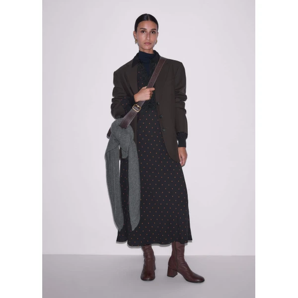 Me and Em Lace Trim Maxi Dress
Fluid Crepe Dress, view 5