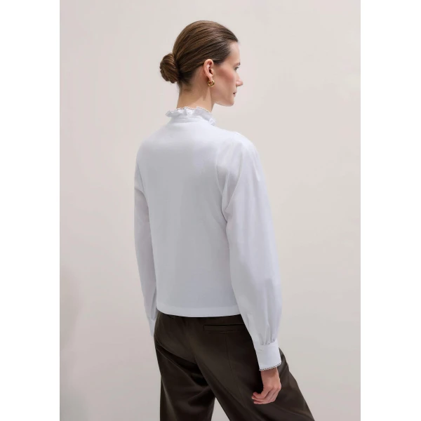 Me and Em Layering Blouse
Poplin Mixed Media Top, view 4