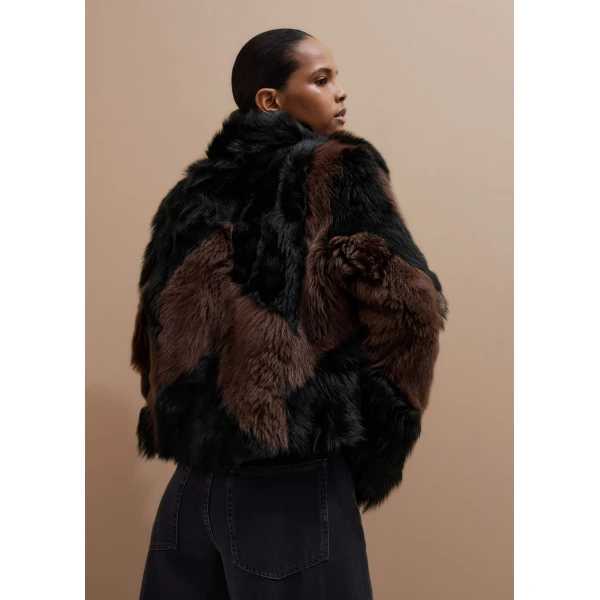 Me and Em Luxe Patchwork Coat
Shearling Coat, view 3