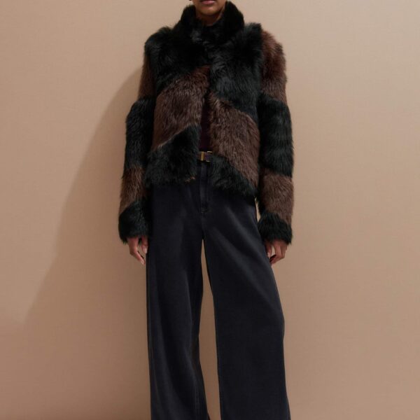 Me and Em Luxe Patchwork Coat