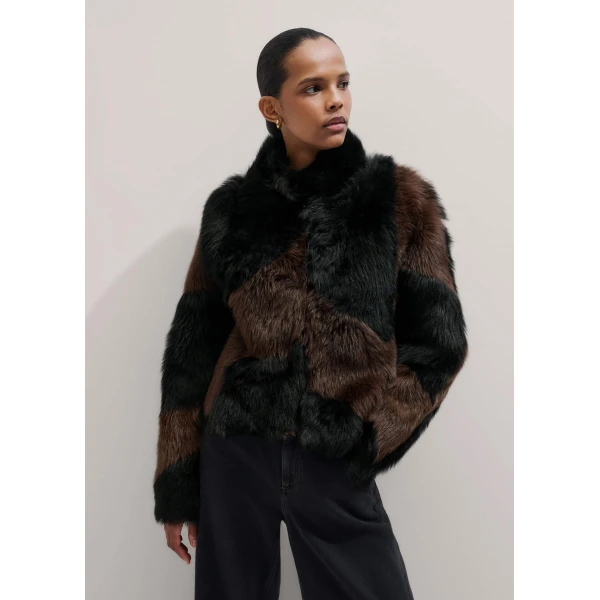 Me and Em Luxe Patchwork Coat
Shearling Coat, view 5