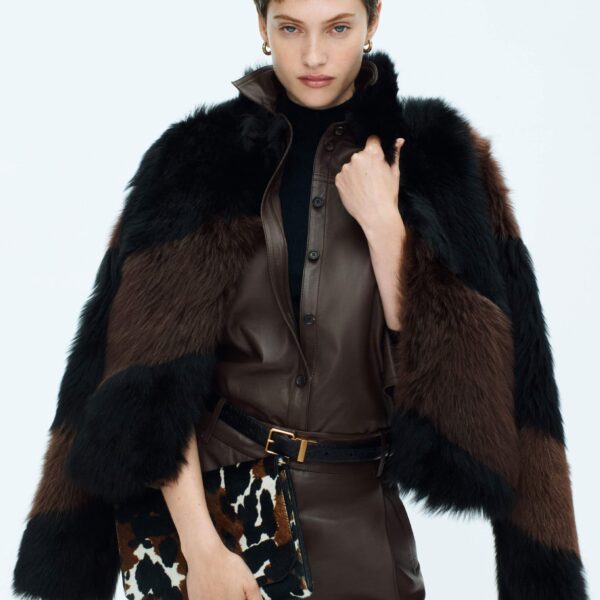Me + Em Luxe Patchwork Coat