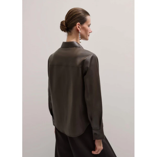 Me and Em Luxe Straight Shirt
Soft Leather Top, view 3