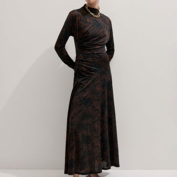 Brushed Jersey – luxury British Brown in Me and Em exclusively at Coveti