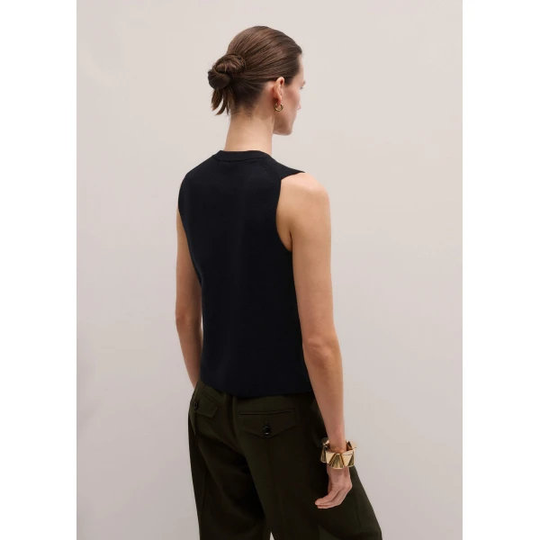 Me and Em Milano Knit Waistcoat
Merino + Cotton, view 4