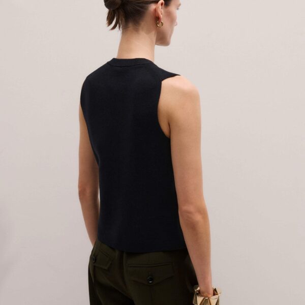 Merino + Cotton – luxury British Black in Me and Em exclusively at Coveti