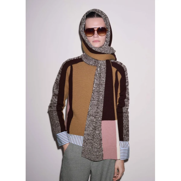 Me and Em Mouliné Scarf
Merino + Cashmere, view 5