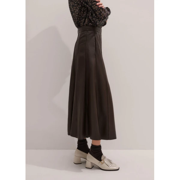 Me and Em Panelled Maxi Skirt
Soft Leather Skirt, view 4