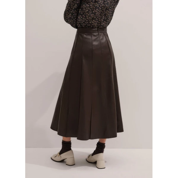 Me and Em Panelled Maxi Skirt
Soft Leather Skirt, view 5