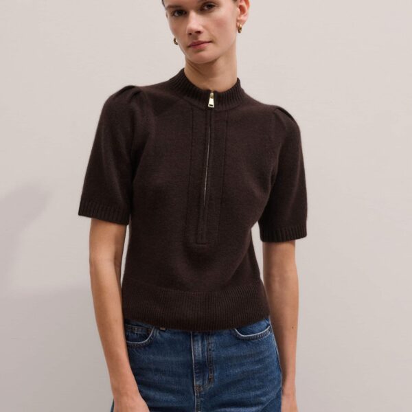 Me + Em Pouf Sleeve Knit Tee