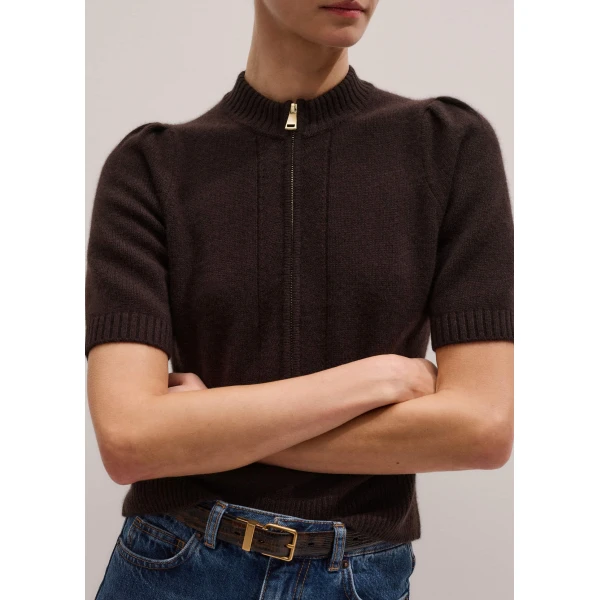 Me and Em Pouf Sleeve Knit Tee
Cashmere, view 6