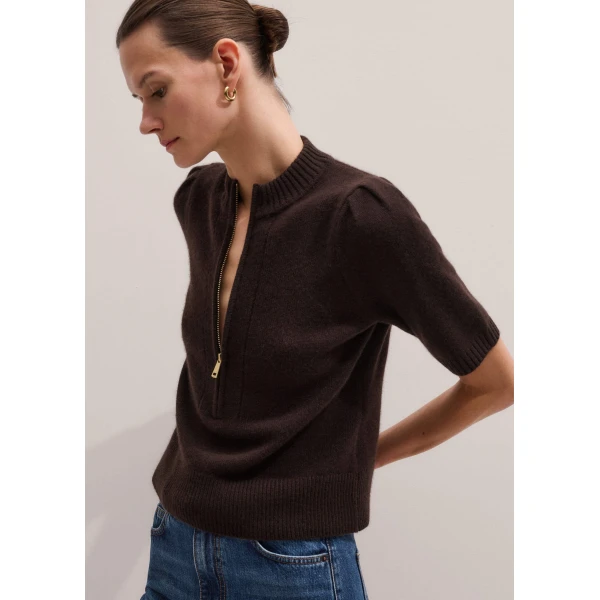 Me and Em Pouf Sleeve Knit Tee
Cashmere, view 7