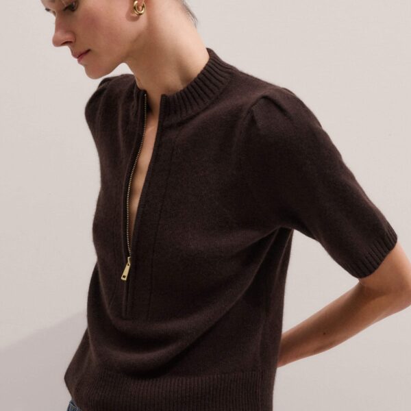 Me + Em Pouf Sleeve Knit Tee