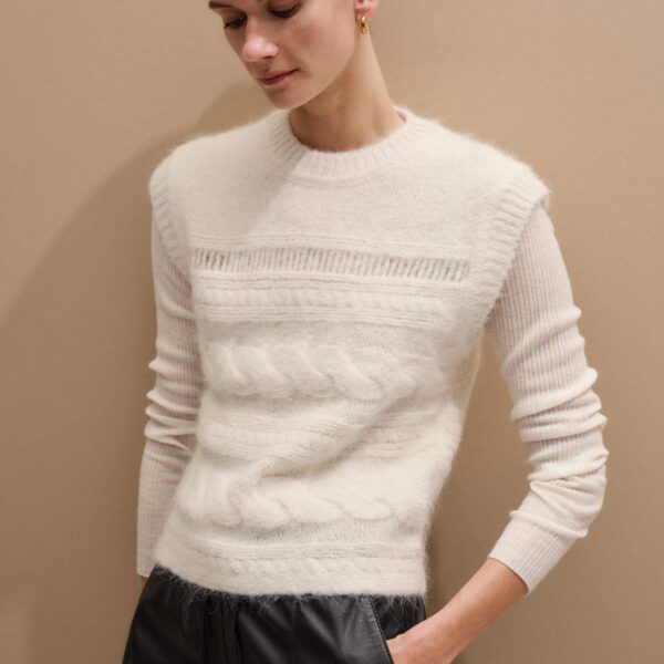 Me + Em Relaxed Cable Vest