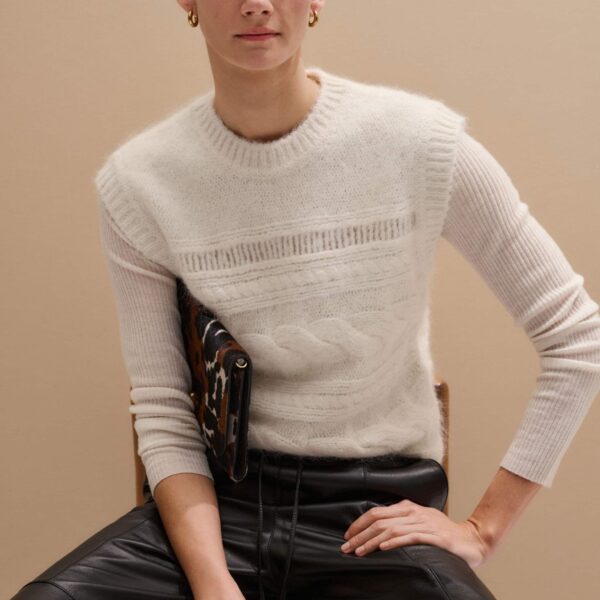 Me + Em Relaxed Cable Vest