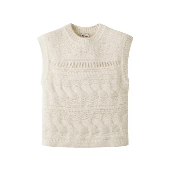 Me and Em Relaxed Cable Vest