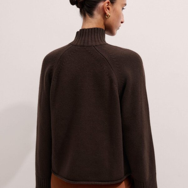 Wool + Cashmere – luxury British Brown in Me and Em exclusively at Coveti