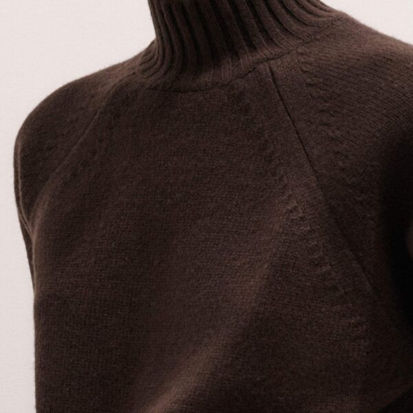 Wool + Cashmere – luxury British Brown in Me and Em exclusively at Coveti