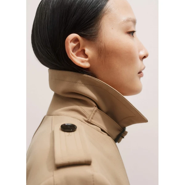 Me and Em Relaxed Trench Coat
Water Resistant Blend Coat, view 5