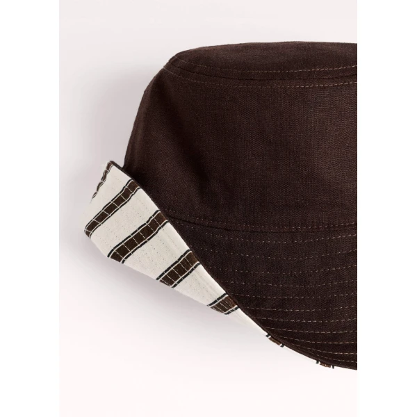 Me and Em Reversible Bucket Hat
Linen + Viscose, view 2