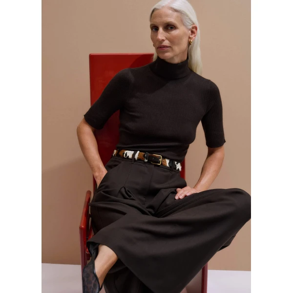 Me and Em Roll Neck Knit Tee
Superfine Merino, view 6